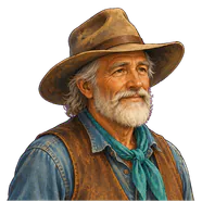 Dusty, the Roomies ranch foreman